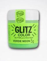Glitter Para Decoracao Verde Neon 5g Fab