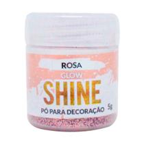 Glitter/Pó para Decoração Glow Rosa 5g - Shine