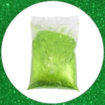 Glitter Purpurina Com Brilho Carnaval Festa 500G Verde