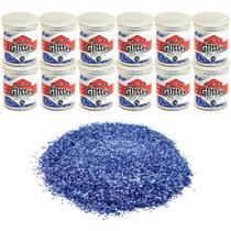Glitter PVC Azul Royal Pote 3G - Pacote com 12 Glitter PVC Azul Royal Pote 3G - Pacote com 12