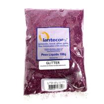 Glitter PVC Metalizado Rosa Lantecor 100g