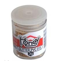 Glitter PVC Ouro Brilho Potes 3g. - Honey Glitter PVC Ouro Brilho Potes 3g. - Honey