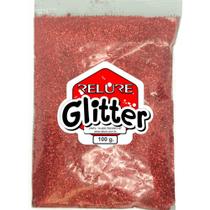 Glitter PVC Vermelho 100G. (7898460983833)