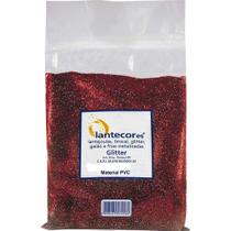 Glitter Pvc Vermelho 500G Pó Brilho - Decoração