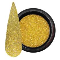 Glitter refletivo dourado holográfico 2g mix da jo reflexivo decoração das unhas art nail