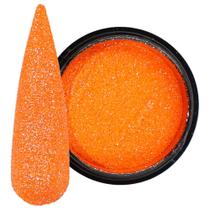 Glitter refletivo laranja neon 2g mix da jo unhas decoradas