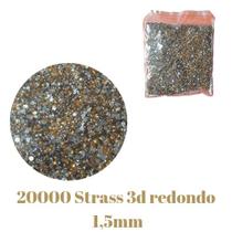 Glitter Strass Unhas 1,5mm Redondo Pacote c/ 20000u Dourado Glitter Strass Unhas 1,5mm Redondo Pacote c/ 20000u Dourado