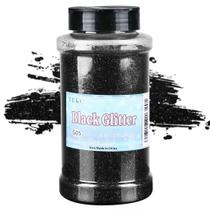 Glitter TORC Black Fine 452g para artesanato e cosméticos
