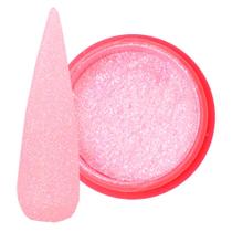 Glitter ultra fino rosa cristal brilha no escuro 2g decoração das unhas art nail