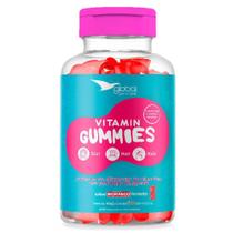 Global Gummies Pele Cabelos e Unhas Global Suplementos - 60 Gomas Morango