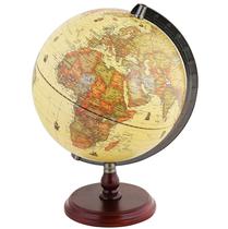 Globe Exerz 10 Antique com base de madeira giratória de 25 cm de diâmetro Globe Exerz 10 Antique com base de madeira giratória de 25 cm de diâmetro