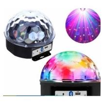 Globo Bola Maluca Led Magic Cristal Rgb Bluetooth Pen Drive