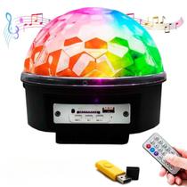 Globo Bola Maluca Led Magic Cristal Rgb Bt Som MP3 Pen Drive - DropNinja