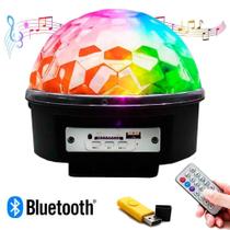 Globo Bola Maluca Led Magic Cristal Rgb Bt Som Mp3 Pen Drive - Wtx Imports