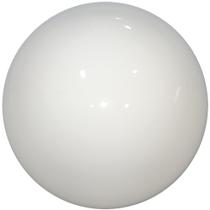 Globo Bolinha Vidro Branco Leitoso Brilho Sem Colar 05x12