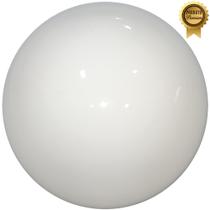 Globo Bolinha Vidro Branco Leitoso Brilho Sem Colar 05x12
