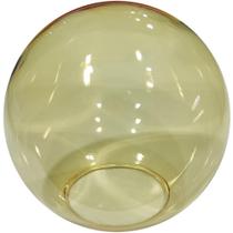 Globo Bolinha Vidro de Primeira Âmbar Liso Sem Colar 04,7x10