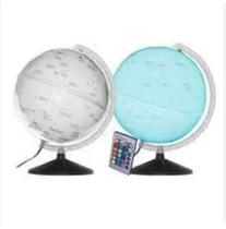 Globo celeste 30cm cielo branco led color base preta 312928 Globo celeste 30cm cielo branco led color base preta 312928