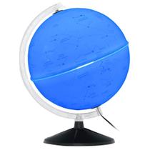 Globo Celeste Cielo Luminoso Lâmpada LED Azul 30cm Diâmetro Globo Celeste Cielo Luminoso Lâmpada LED Azul 30cm Diâmetro