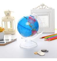 Globo Cofre Terrestre Colorida Gira 360 Graus Idioma Inglês Globo Cofre Terrestre Colorida Gira 360 Graus Idioma Inglês