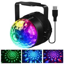 Globo Colorido Rgb Ritmo Dj Iluminação Potente USB 5V Alta Resistência LEY2146 - Lehmox