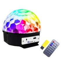 Globo Colorido Strobo Rgb Iluminação Jogo de Luz Dj Bluetooh MP3 Musica c/Controle Festa em Casa Globo Colorido Strobo Rgb Iluminação Jogo de Luz Dj Bluetooh MP3 Musica c/Controle Festa em Casa