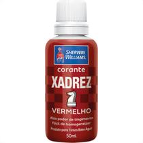 Globo Corante Xadrez Vermelho 50 Ml - Kit C/12 Pc
