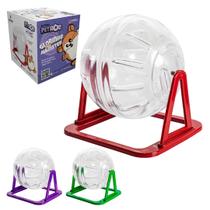 Globo de Exercicio para Hamster com Suporte Jel Plast Globo de Exercicio para Hamster com Suporte Jel Plast