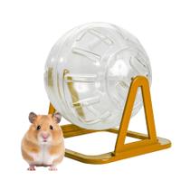 Globo De Exercícios Com Suporte Plástico Cores Sortidas Para Hamster Jel Plast Pet Roe