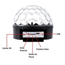 Globo De Festa Bola Maluca Rgb Iluminação Para Festa 30W