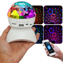 Globo de Luz Bola Mágica RGB C/ Caixinha de Som Bluetooth Super Colorido Iluminação de Festa LEY2145