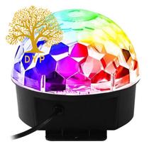 Globo de Luz Colorido RGB - Iluminação para DJ e Festa - Bluetooth - Bola Giratória