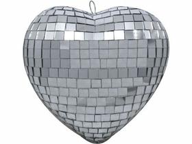 Globo De Luz Em Formato De Coração 20cm Linha Profissional - GLOBO ESPELHADO
