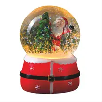 Globo De Natal Bola Com Luz Colorido Enfeite Natalino Resina