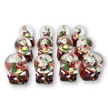 Globo de Neve de Natal Decorativo com Papai Noel Sortido 7,5x4,5 cm - BeArt