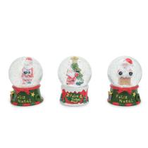 Globo de Neve de Natal NOEL SORT VRM/BCO/VRD 6CM C/1 UN 1026018 Único