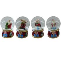 Globo De Neve Natal Papai Noel Rena Decoração Natalina