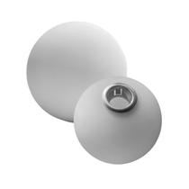 Globo De Rosca 10 cm Fosco Vidro Medida Interna 2cm Jabuticaba / Leitoso / Esfera