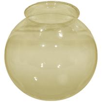 Globo de Vidro Ambar Esférico com Colar 10 x 15 Colonial