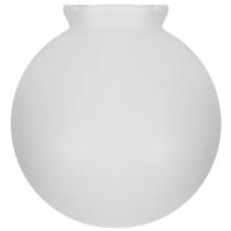 Globo de Vidro Fosco Esférico com Colar 10 x 20