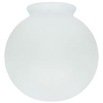 Globo de Vidro Fosco Esférico com Colar 15 x 28
