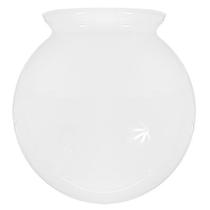 Globo de Vidro Leitoso Esférico com Colar 10 x 15