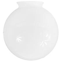 Globo de Vidro Leitoso Esférico com Colar 10 x 20
