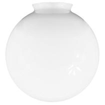 Globo de Vidro Leitoso Esférico com Colar 15 x 35