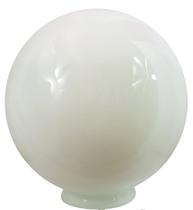 Globo de Vidro Leitoso Esférico com Colar 15x35 vd Primeira