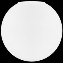 Globo De Vidro Lustre Branco Fosco Esférico Sem Colar 08x15
