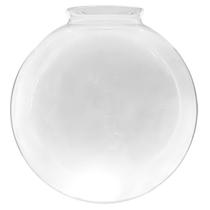 Globo de Vidro Transparente Esférico com Colar 15 x 35
