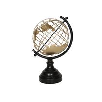 Globo Decorativa de Metal Preto e Dourado - RVE0001 BTC