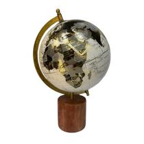 Globo Decorativo Branco c/ Base Cilíndrica - 35cm
