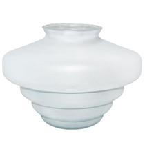 Globo Escada Vidro Fosco Vintage Retro Boca 10 17 x 22